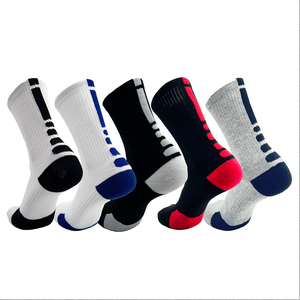 2025 dernière conception chaussettes de basket-ball à séchage rapide anti-dérapant Sports de plein air chaussettes de Compression athlétiques chaussettes d'équipage écologiques - Product Image 6