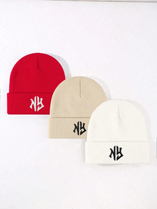 New Fashion Mens Plaid Knit <b>Beanie</b> Soft Breathable & Thicken for Fall and Winter - Product Image 4