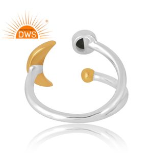 Anillo de piedras preciosas de obsidiana con brillo de oro Natural de Plata de Ley 925 más vendido, joyería personalizada para mujer, regalo para ella - Product Image 2