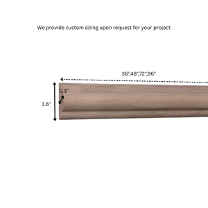 Plinthe économique en bois massif, style de garniture de plinthe pour meuble de cuisine, bas de meuble - Product Image 2