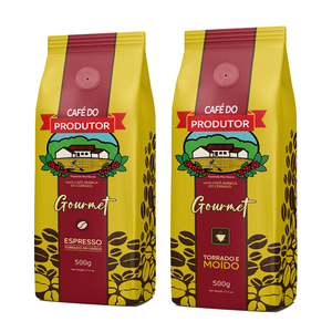กาแฟบราซิลคั่วบดละเอียด รสชาติช็อกโกแลตและคาราเมล ปราศจากกลูเตน คั่วระดับกลางถึงเข้ม 250-500 กรัม - Product Image 3
