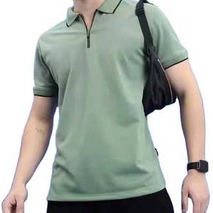 Camisas de Golf Deportivas de Manga Corta para Hombre, Talla Grande, Transpirables, de Poliéster/Algodón, con Cierre, Ajustadas, Holgadas - Product Image 4