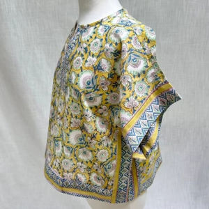 Top de Verano Ligero para Mujer, 100% Algodón, Estampado a Mano, Fácil de Lavar, para Boda/Regalo - Product Image 1