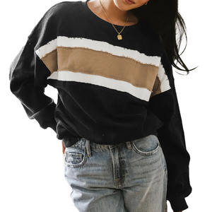 Jersey de algodón de manga larga personalizado al por mayor, Sudadera de cuello con capucha de buena calidad, patrón sólido, técnica de lavado ácido, bordado - Product Image 2