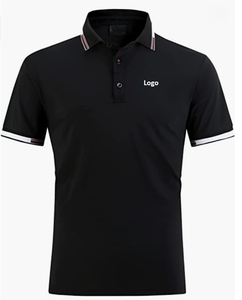 Polos décontractés pour hommes en coton à la mode Chemises de tennis tactiques de golf à manches courtes d'été de bd - Product Image 5
