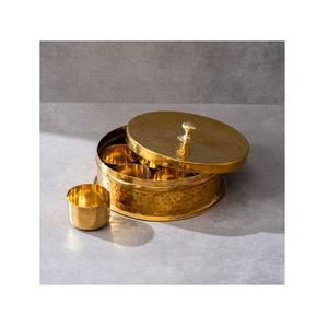 Boîte à épices créative en laiton personnalisée armoires de cuisine stockage d'épices et d'herbes en poudre pour la maison et le restaurant accessoires de cuisine - Product Image 1