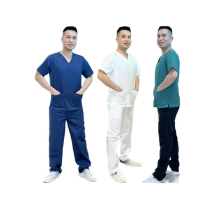 Cómodo uniforme médico de algodón y LICRA, conjunto personalizable de enfermera para unisex, 500 piezas MOQ, hecho en Vietnam - Product Image 1