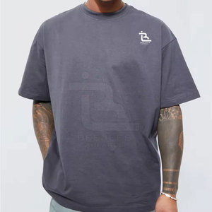 Top Design Hommes Boxy Fit T-shirts avec Logo Personnalisé 2024 Dernière Conception Hommes Nouvelle Arrivée T-Shirt - Product Image 3