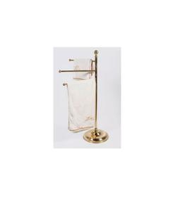 Heavy duty brass <b>towel</b> <b>stand</b> built for commercial restrooms providing reliable <b>towel</b> support for busy facilities daily - Product Image 4