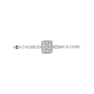 Exclusif Classique Moissanite Tennis Chaîne Lien Bracelet 950 Platine Plaqué Or De Luxe Élégant Cadeau De Fête De Mariage Femmes - Product Image 3