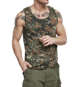 Camisetas de gimnasio ligeras de secado rápido para hombre, camisetas sin mangas con estampado de camuflaje, ropa deportiva de algodón Spandex Stringer, camisetas sin mangas para culturismo para hombre - Product Image 1