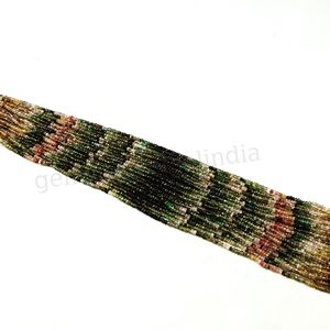 Perles rondelle à facettes multiples en tourmaline, perles de pierres précieuses en tourmaline naturelle, perles rondelle de tourmaline, perles en vrac en gros - Product Image 6