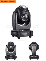 Projecteur Stroboscopique à Tête Mobile 2-en-1 200W RGBW LED + Laser Rouge DMX512 pour Éclairage Scénique DJ et Événements Disco