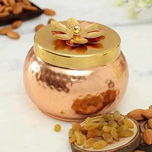 Premium Quality Decorative Dry <b>Fruits</b> Jar Pure Metal Finished Diwali Decoration At Good Prices usage for business gifts - Product Image 4