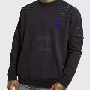 Sweat-shirt polaire à manches longues imprimé personnalisé pour hommes à la mode d'hiver-Mélange de coton respirant et écologique - Product Image 1