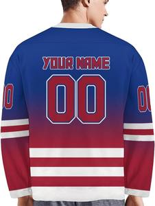 Mayorista Profesional Hockey Sobre Hielo Jerseys OEM Personalizado Equipo Uniforme Tela Duradera Sublimación Secado Rápido Impresión Avanzada - Product Image 3