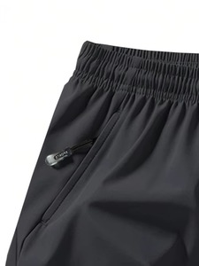 Light Stretch 100% Cotton Custom LOGO <b>Patch</b> Solid Casual Cargo Sweat <b>Shorts</b> for <b>Men</b> - Product Image 4