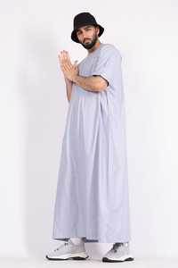 Vêtements musulmans, style arabe, thobe jubba pour hommes, vente en ligne, nouveau design, dernière mode, jubba thobe pour hommes - Product Image 4