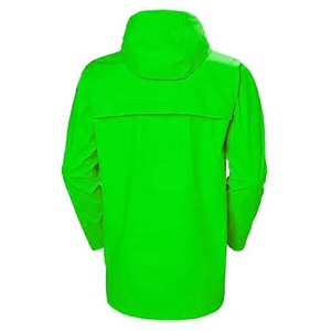 Waterproof Windproof Reflective Custom PVC/Polyester Hooded <b>Raincoat</b> for Outdoor Work Cycling Hiking & Safety Use Unisex - Product Image 5