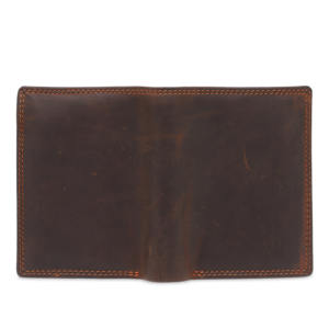 Cartera de cuero amigable para viajes con ranura para pasaporte Cartera de cuero construida para viajes globales Cartera de cuero para hombres confiable - Product Image 6