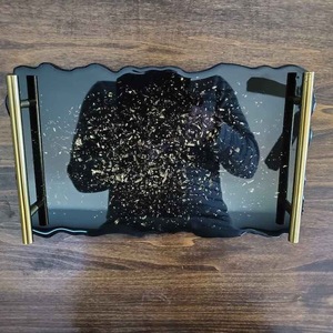 Resin <b>Decorative</b> Tray in Multiple Colors Rectangle Home <b>Decor</b> Resin Tray High Quality - Product Image 4