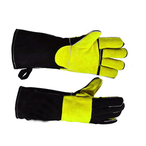 Gants de soudage en cuir BBQ ignifuges de qualité supérieure les plus vendus pour la sécurité Gants de soudage toutes couleurs résistants à la chaleur - Product Image 3