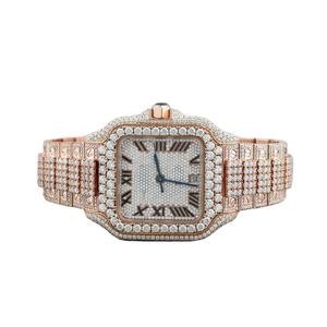 Elegante reloj de diamantes de moissanita de proveedor indio con artesanía de primera calidad Regalo perfecto para seres queridos de India - Product Image 3