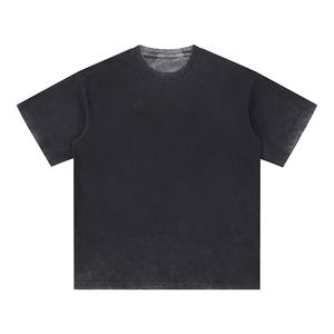Kivotech-Camiseta de moda para hombre, 100% de algodón, hecha a medida, lavado pesado, manga corta, corte holgado, cuello redondo, Camisetas estampadas con parte superior inferior - Product Image 1