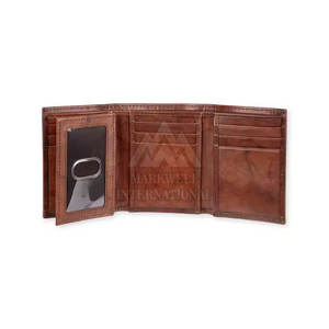 Cartera de Cuero de Buena Calidad a Precio Competitivo para Hombre, Cartera de Cuero Hecha a Mano Totalmente Personalizada - Product Image 2