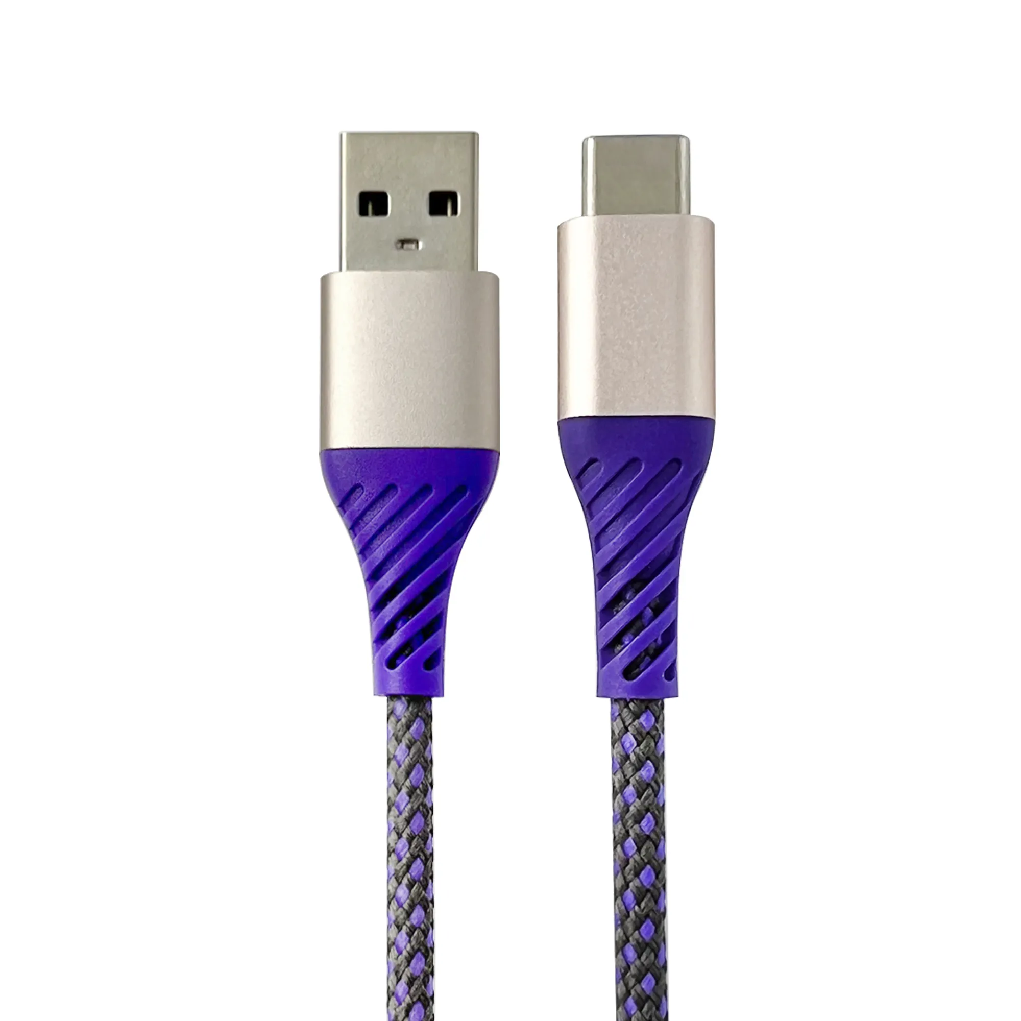 ปลั๊กอลูมิเนียมหรูหราสี Ombre สายชาร์จ USB-A ถึง USB-C สําหรับ iPhone 1M