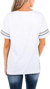 T-shirt pour femme en coton 100% imprimé de haute qualité, streetwear et tenues décontractées, t-shirt pour femme à la vente - Product Image 5
