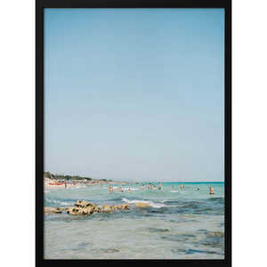 Arte de pared enmarcado con fotografía de viaje de Ostuni, Italia, verano - Product Image 1