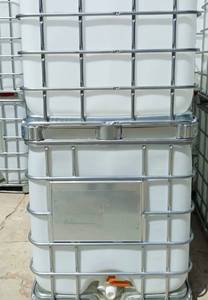 Réservoir IBC en HDPE de 1000 L, conteneur intermédiaire en vrac avec cadre en acier galvanisé pour le stockage de liquides industriels - Product Image 2