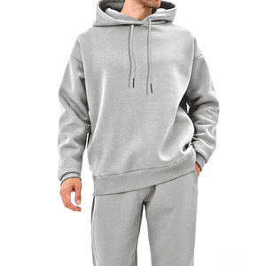 Jersey de entrenamiento en blanco personalizado de alta calidad, pantalones de chándal sueltos para hombre y Conjunto de sudadera con capucha, chándal para hombre - Product Image 1