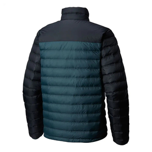 Veste en laine matelassée pour homme avec capuche, rembourrée, coupe-vent, fermeture à glissière et logo pour l'hiver-style High Street - Product Image 2