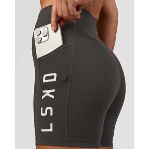 Shorts de Spandex Ultra Altos con Bolsillos para Mujer, Shorts Casuales Tipo Bermuda, Talla XS - Product Image 2