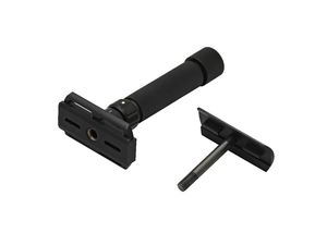 Rasoir de sécurité pour homme en acier inoxydable à double tranchant réglable Madhav Metal Industries, manche en laiton, design perlé, noir - Product Image 3