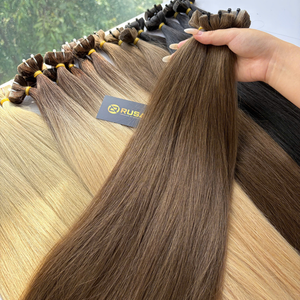 Extensiones de Cabello con Cinta Adhesiva Invisible RUSA HAIR, Cabello Humano Virgen Vietnamita Super Double Drawn, Color Claro de Moda para el Verano - Product Image 6