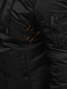 Veste d'hiver matelassée pour homme, avec capuche en fourrure, imperméable, isolée, parka d'extérieur pour la vente en gros - Product Image 3