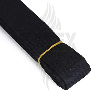 High Quality Lightweight Durable Polyester/Cotton Karate Judo Black <b>Belt</b> 5cm <b>Wide</b> Taekwondo <b>Belt</b> Custom Embroidered Lettering - Product Image 4