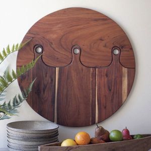 Tabla de cortar de madera reversible con gran demanda por su practicidad y capacidad para agregar estilo al uso diario en la cocina - Product Image 3
