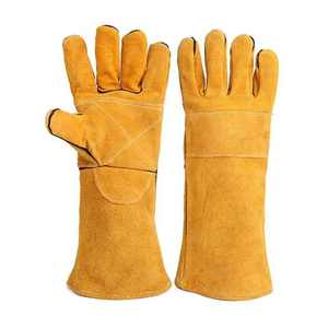Gants de sécurité professionnels en cuir véritable de haute qualité, fabriqués en usine, durables, respirants, résistants à l'eau et aux hautes températures - Product Image 1