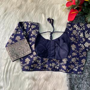 Beautiful Party Wear Blouse Heavy Stitching Heavy Padded Front Open Style for Online Sale - Product Image 5