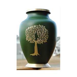 Design & Crafted Urne Funeraire Articles funéraires pour adultes Urne en aluminium Crémation Exportateur de l'Inde avec qualité d'exportation - Product Image 2