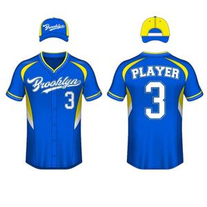 Vente en gros de maillots d'équipe de baseball sur mesure, cousus avec une impression numérique par sublimation, respirants - Product Image 6