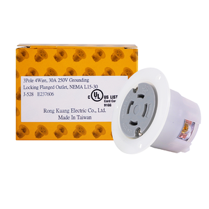 Prise électrique à L15-30 NEMA haute efficacité J-528 30A 250V AC à bride parfaite pour vos besoins de prise électrique - Product Image 6