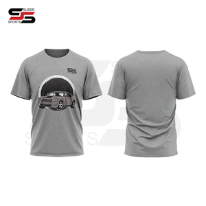 Camiseta de manga corta personalizada, camisetas informales transpirables para hombre, Camiseta con cuello redondo y serigrafía personalizada para Primavera/Verano para hombre - Product Image 2