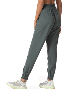 Pantalones Deportivos de Cintura Alta 100% Algodón para Mujer, Estilo Urbano, para Invierno, Gimnasio, Entrenamiento - Product Image 2