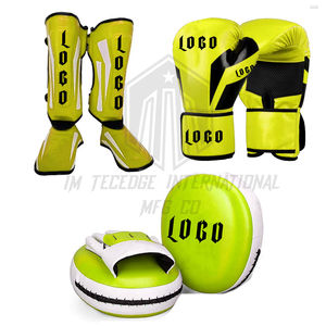 Vente en gros de matériel de boxe gagnant avec logo personnalisé Ensemble de boxe bleu en cuir Kit de boxe gagnant Pro Punching Winning Sparring - Product Image 4