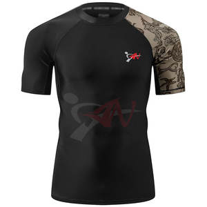 Camiseta Deportiva de Manga Corta con Protección UV, Compresión Suave para Gimnasio, Surf y Fitness - Product Image 2